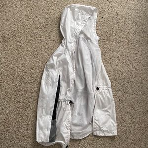 White Adidas wind breaker